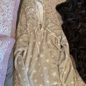 fuzzy star hoodie